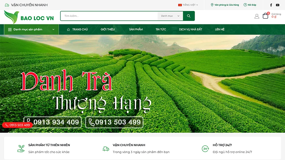Tea & Coffee website template