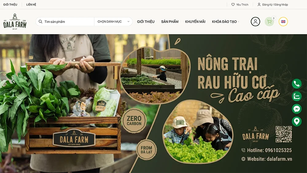 Mẫu web Nông Sản
