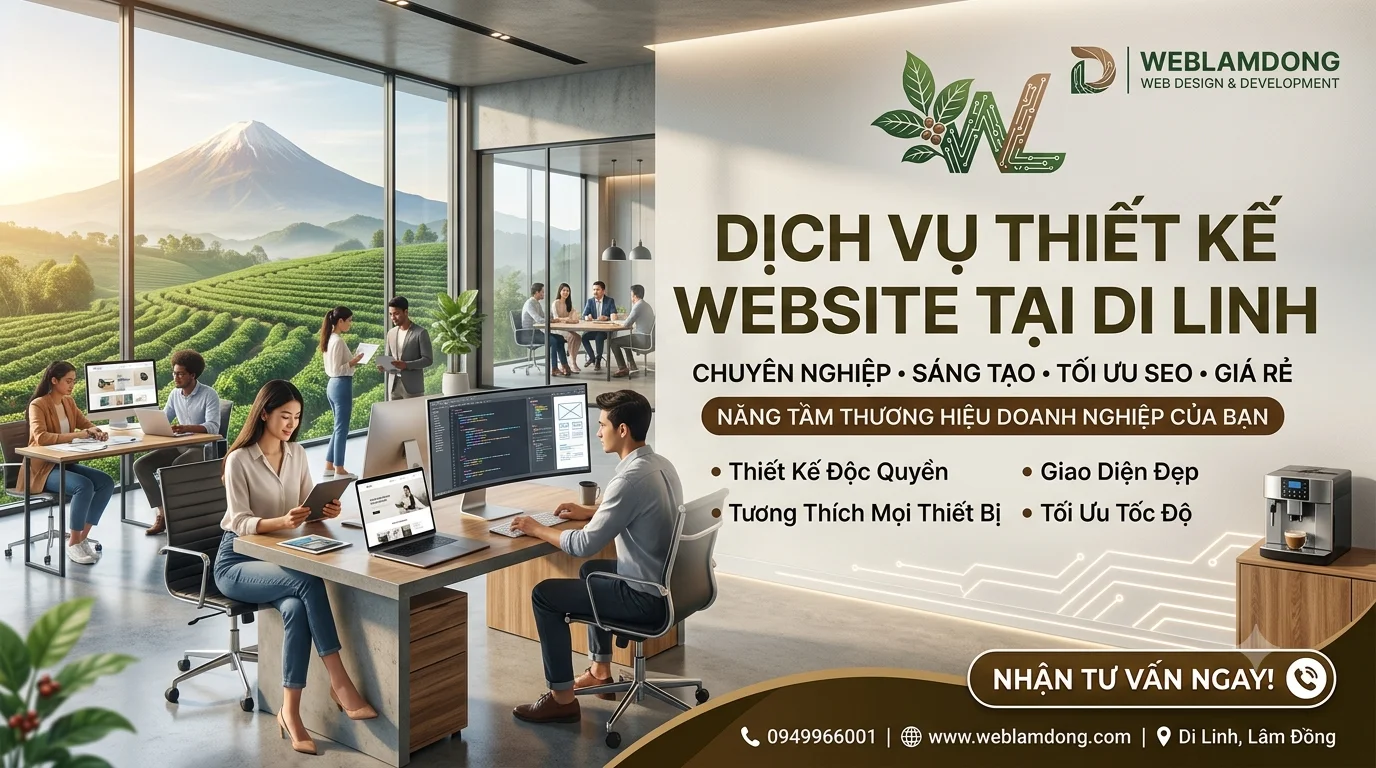 Dịch vụ thiết kế website tại Di Linh